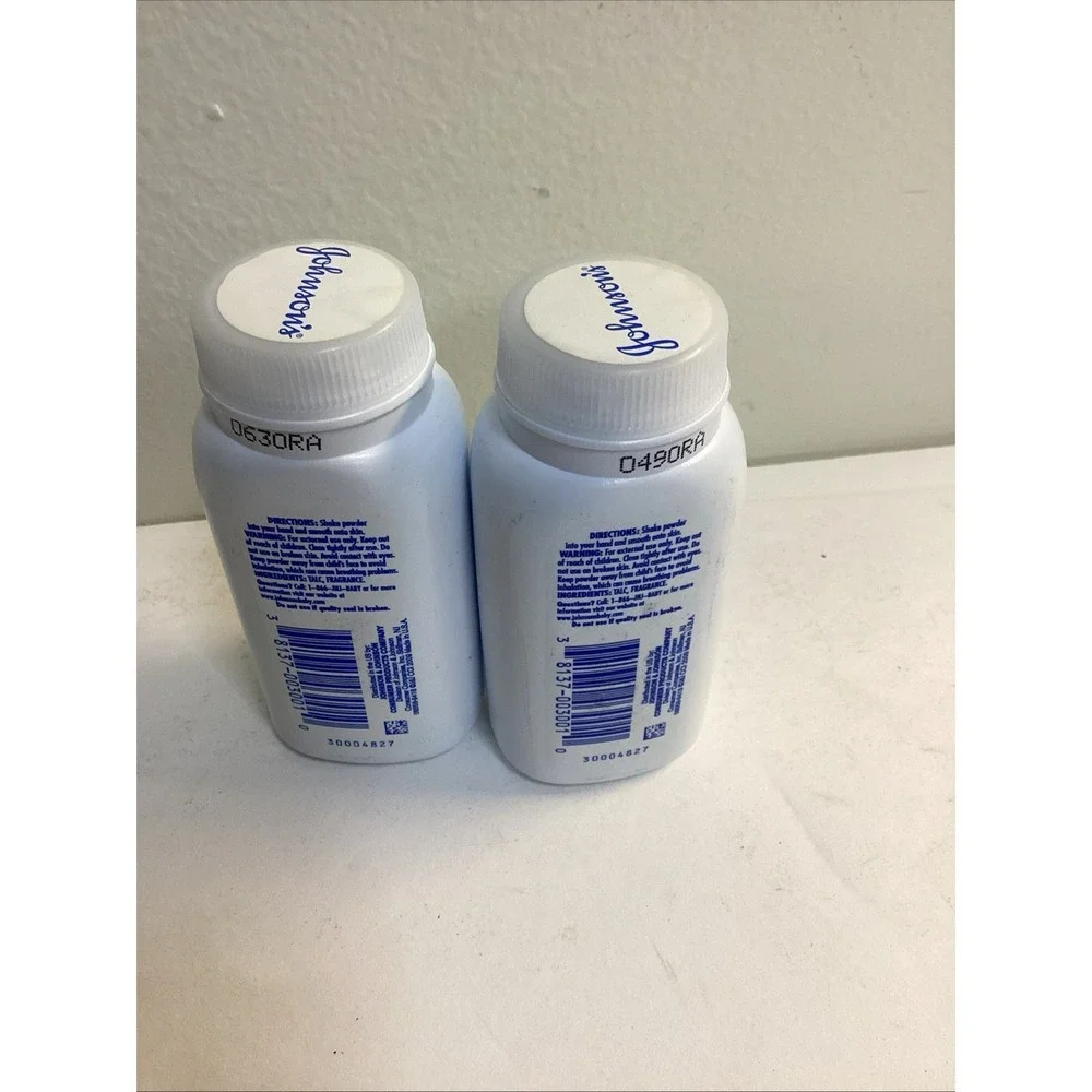 X 2Johnsons Baby Powder w/ TALC 1.5 Oz Original Travel Size New Sealed